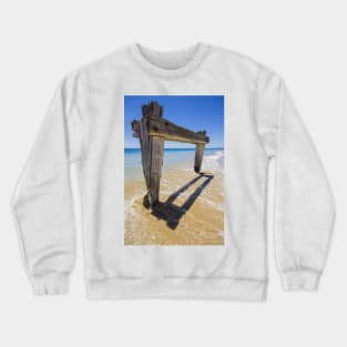 The Old Cattle Jetty, Observation Point, Point Nepean, Mornington Peninsula, Victoria, Australia. Crewneck Sweatshirt